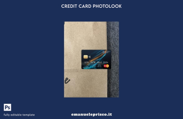 stile verificato Modello frontale photolook mastercard della banca di risparmio 